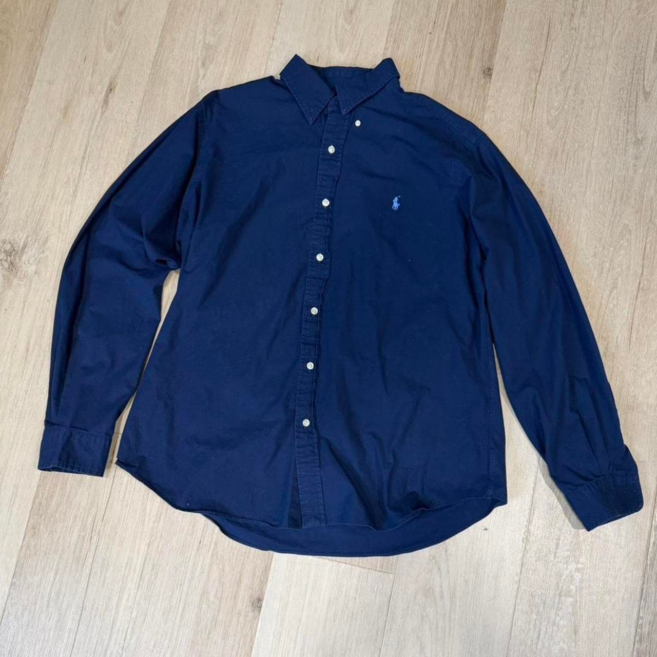 Polo Ralph Lauren navy blue button up shirt