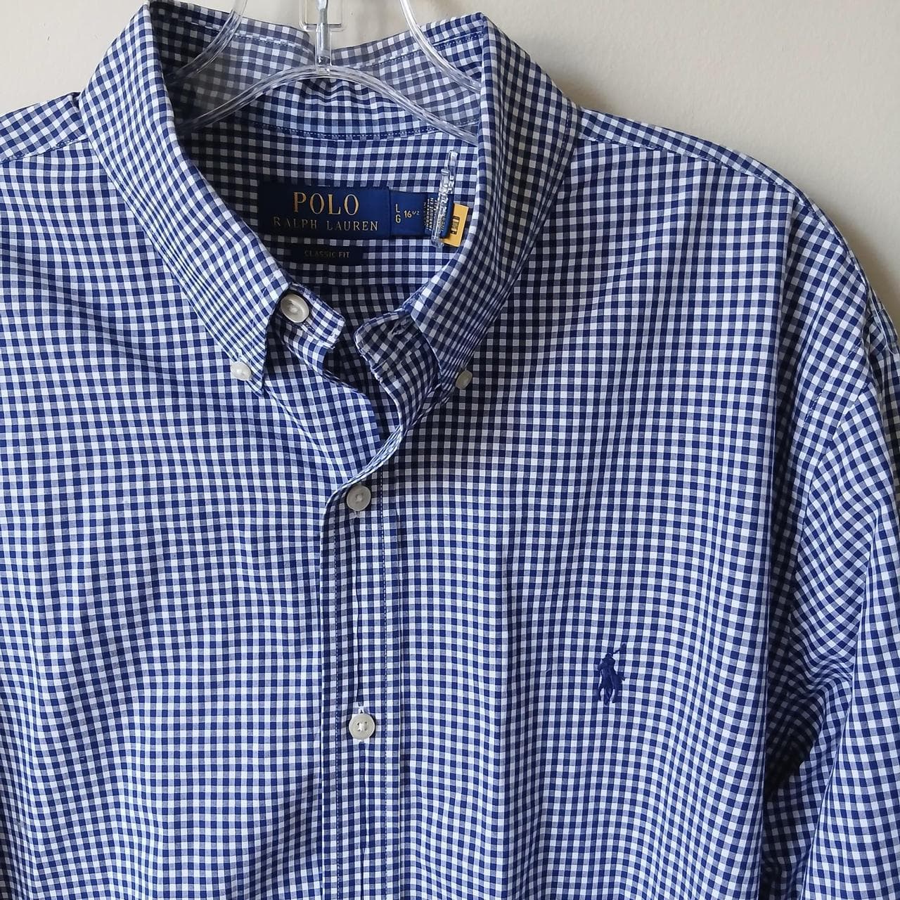 Polo Ralph Lauren blue gingham button down