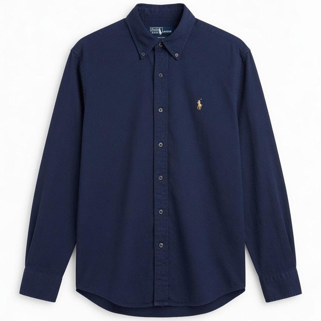 חולצה מכופתרת אוקספורד סרוג נייבי · Polo Ralph Lauren